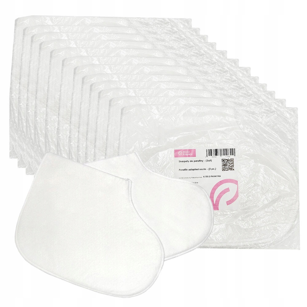 Parafínové Ponožky netkané parafínové ponožky bílé, 20 párů (40 ks)