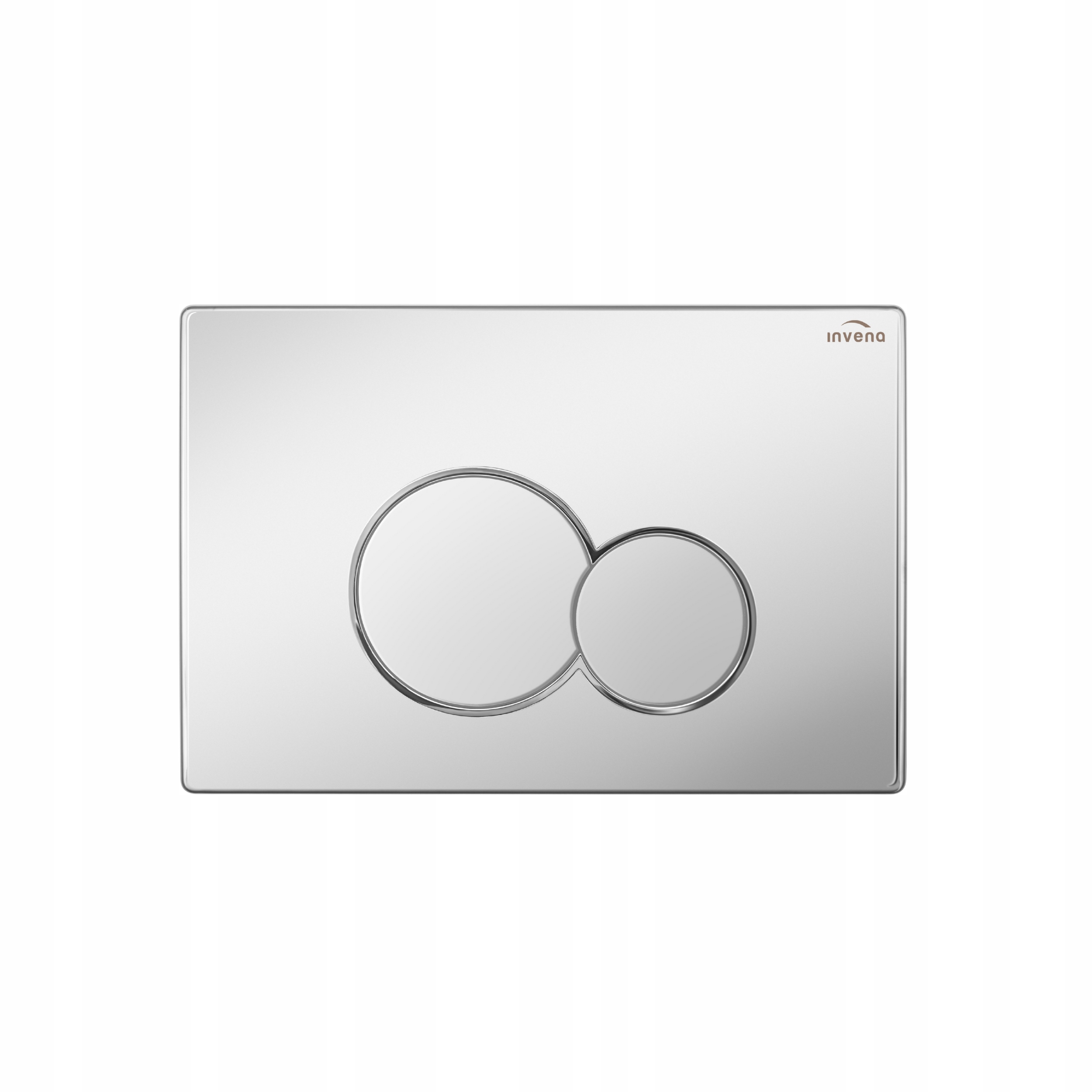 Splachovací tlačítko pro Wc stojan značky Invena 601, stříbrný chrom
