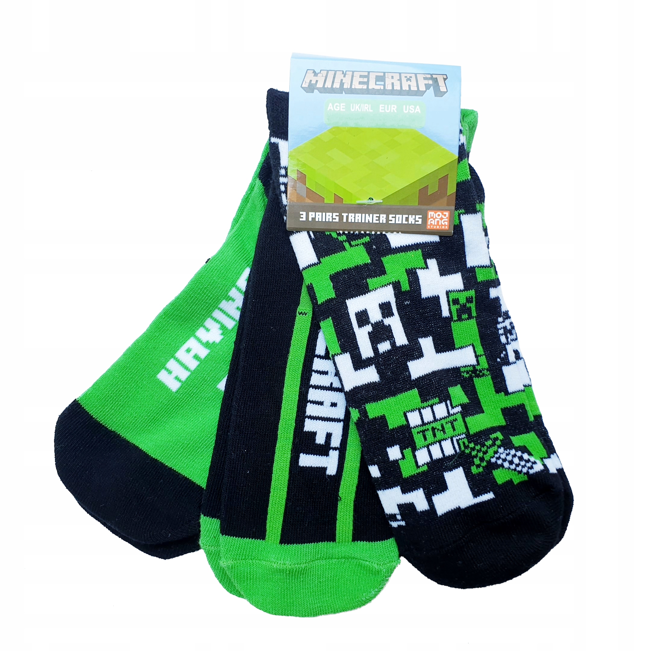 

Stopki 3 Pak Eur. 37-40 -11 + Lat Minecraft
