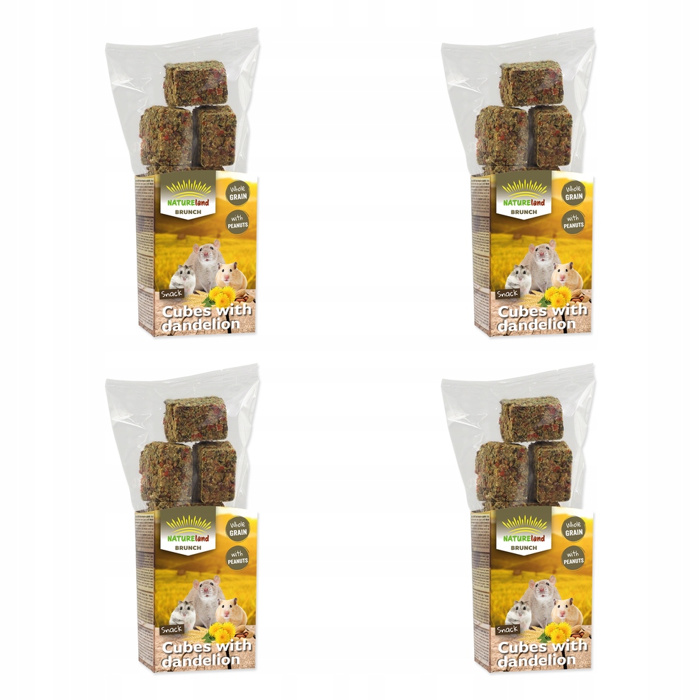 Levně Pochoutka Nature Land Brunch celozrnné kostky s pampeliškou 90g /balení 4ks