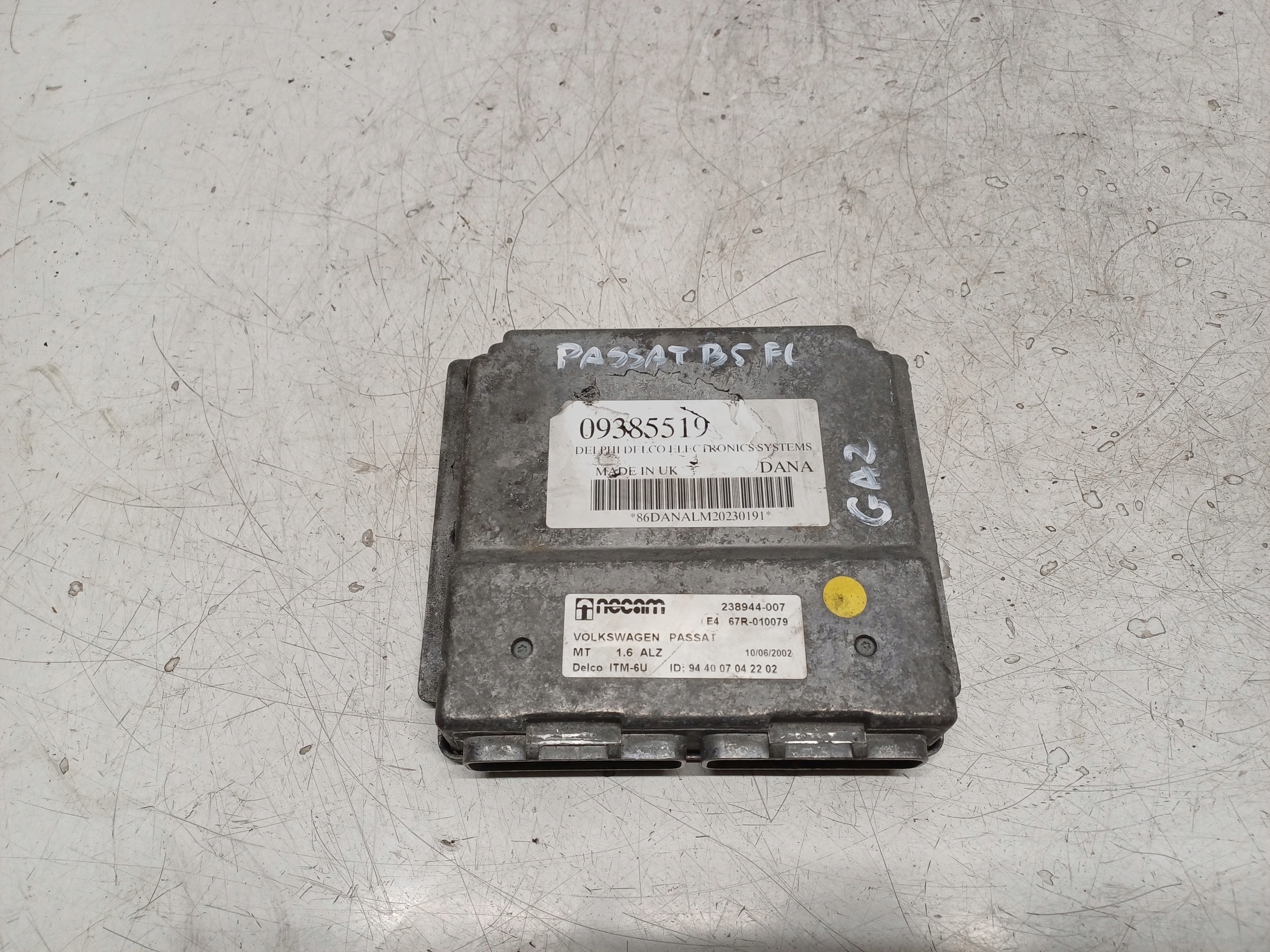 VW PASSAT B5 96-05 1.6 KOMPUTER STEROWNIK GAZU 09385519