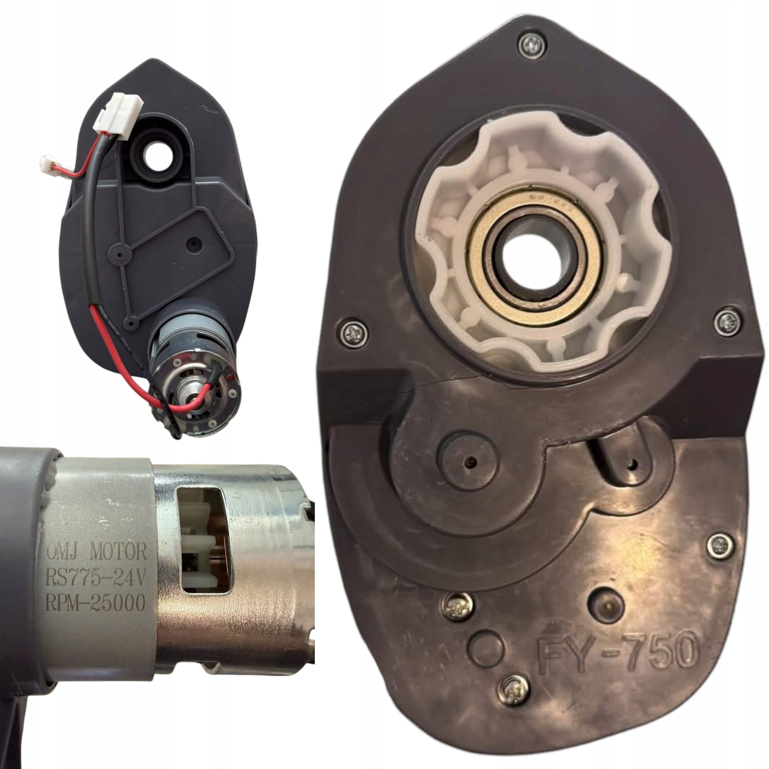 Zespół napędowy 24V 25000RPM 200W 775 napęd do pojazdów na akumulator