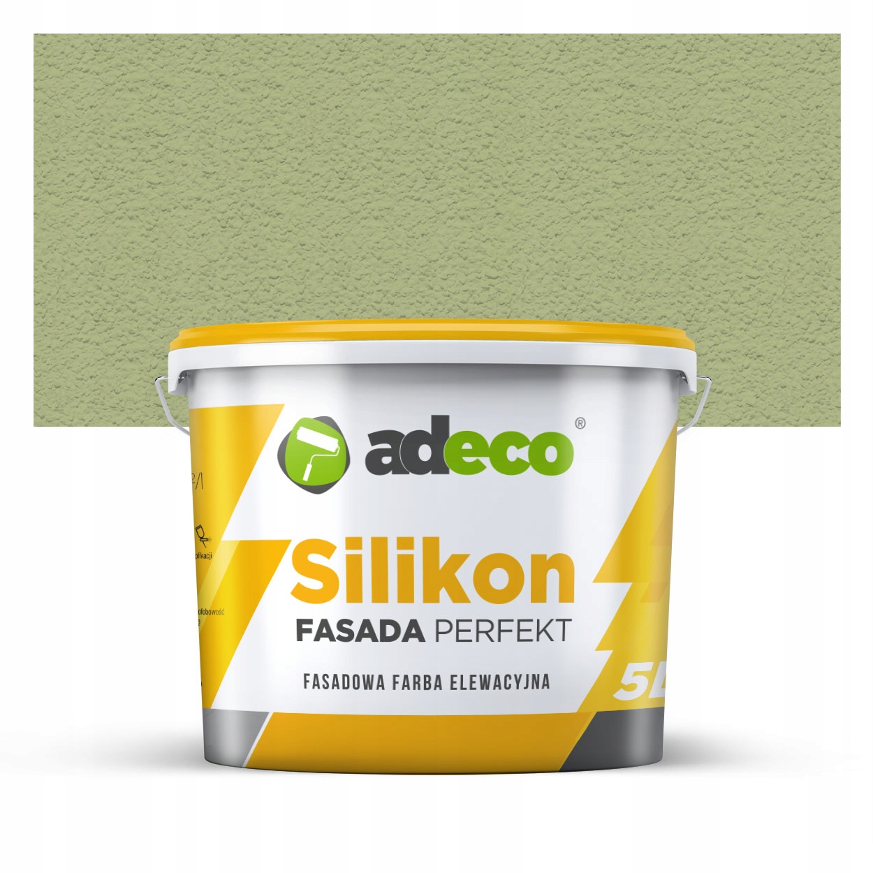 Farba silikonowa elewacyjna, fasadowa 5l mat Zielony LFC0532