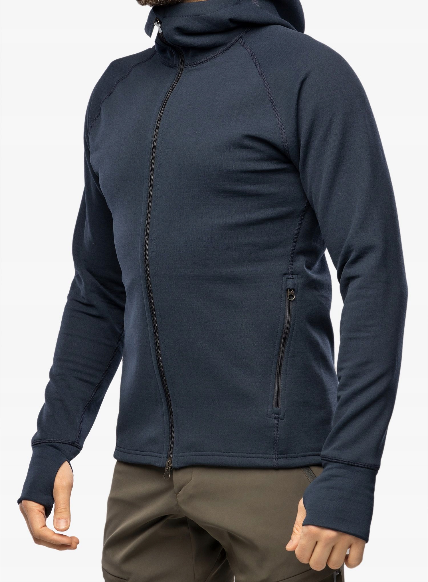 Mikina fleecová Houdini Mono Air Houdi modrá illusion XXL