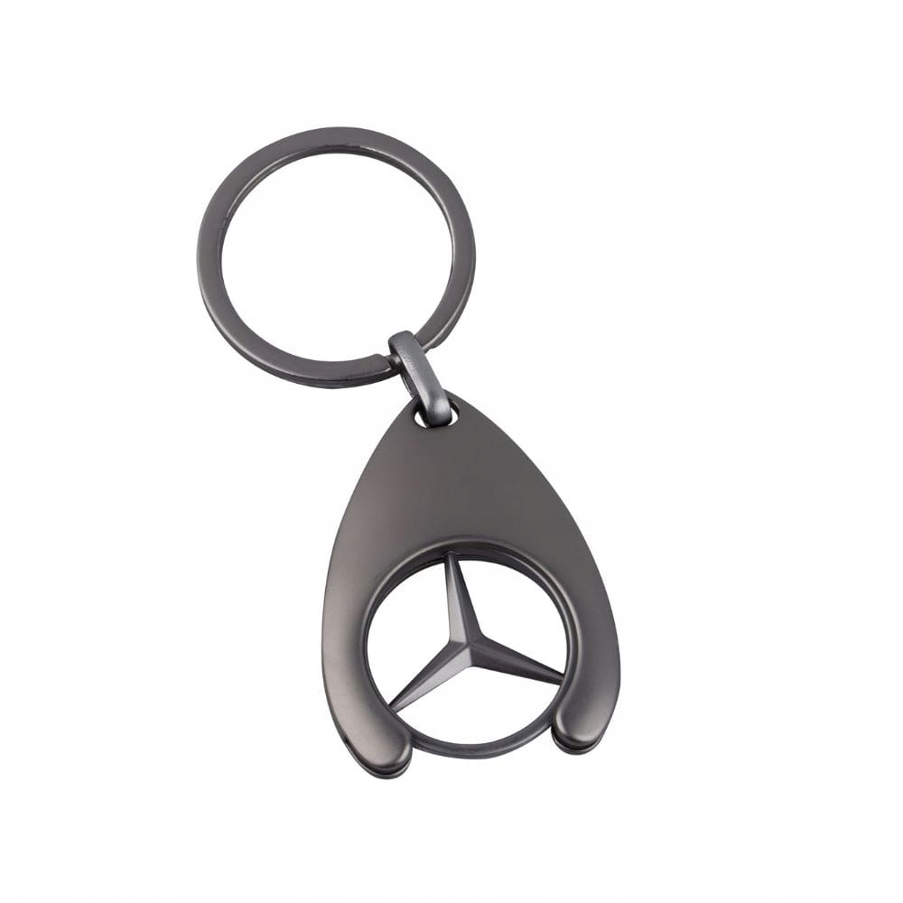 Brelok do kluczy, żeton do wózków srebrny Mercedes-Benz Q10022974
