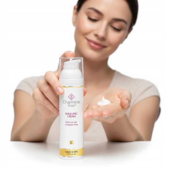 CHARMINE ROSE Shea Lipid Cream Krem do rąk z masłem Shea SKUTECZNIE NAWILŻA