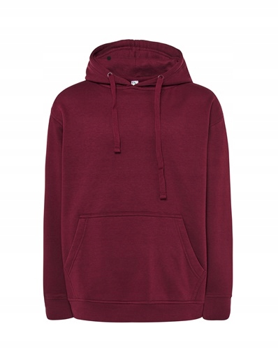 

Bluza z Kapturem Męska burgundowa Kangur r.M