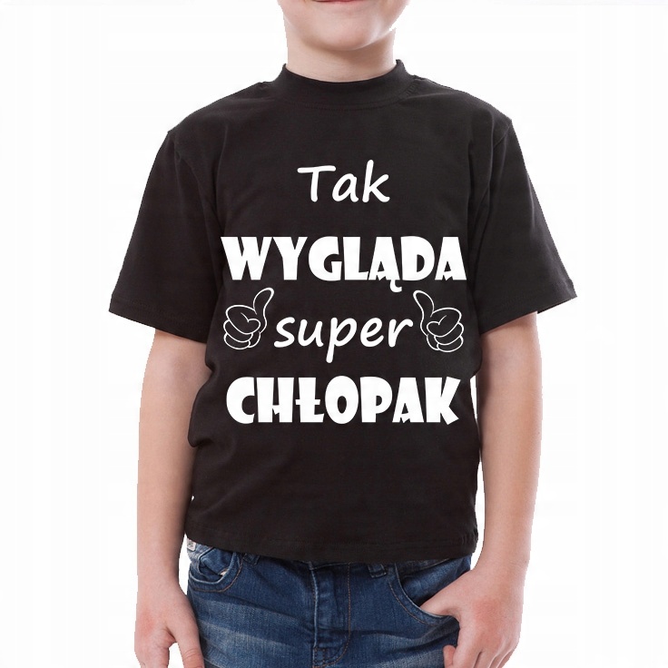 

Tak wygląda chłopak Koszulka czarna 12-14