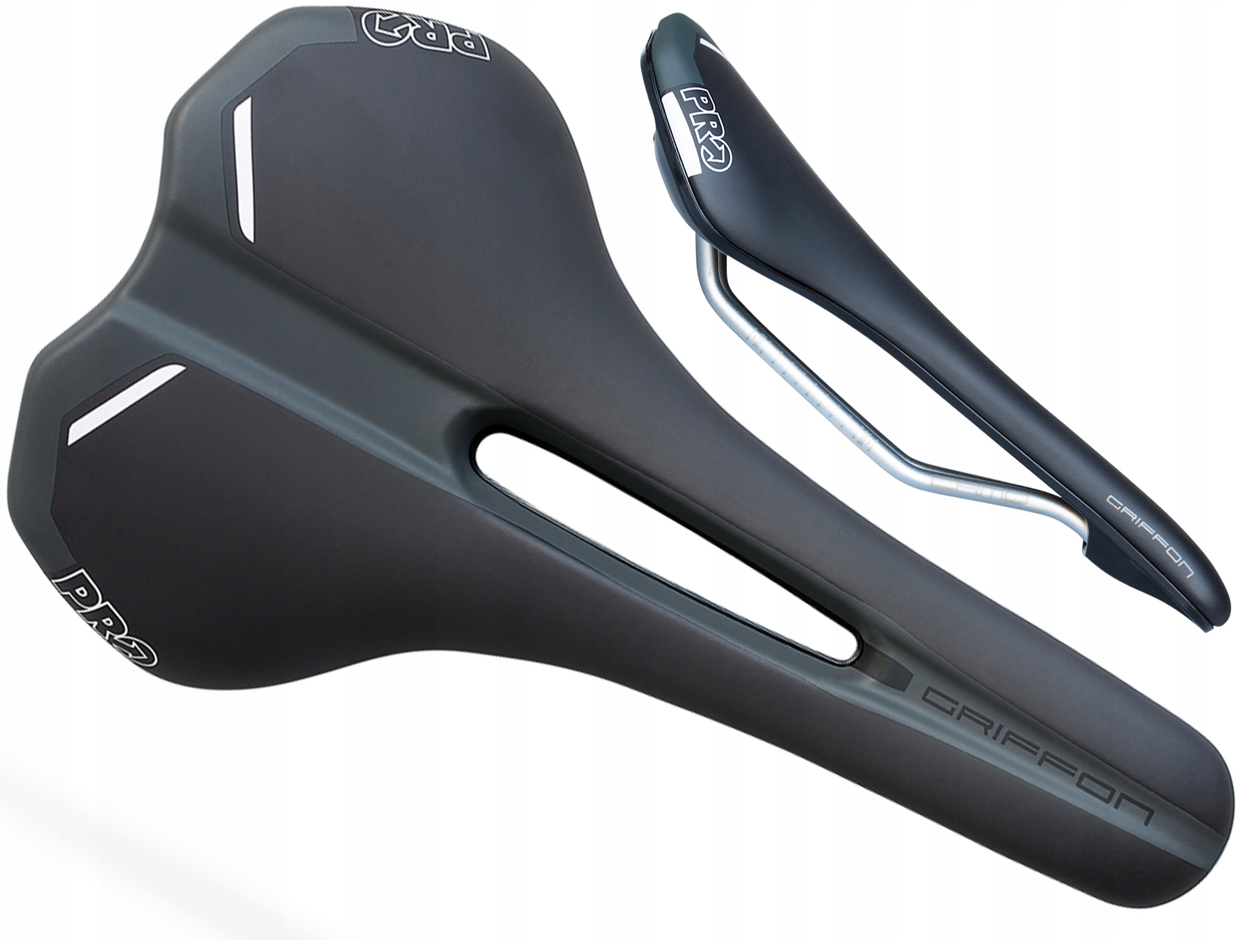 Siodełko rowerowe PRO GRIFFON CRMO czarne 142mm
