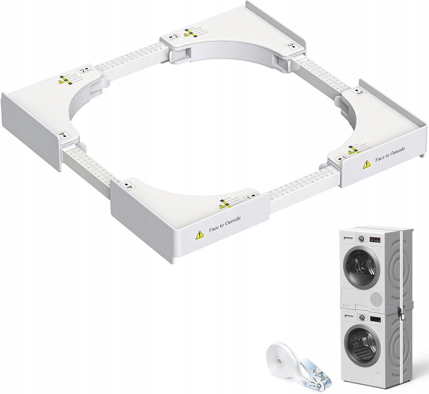 Łącznik Pralki Z Suszarką uniwersalna rama pośrednia 46-71 cm