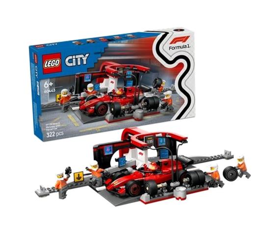 Lego(r) City 60443 Pit Stop A Mechanici Z Ferrari