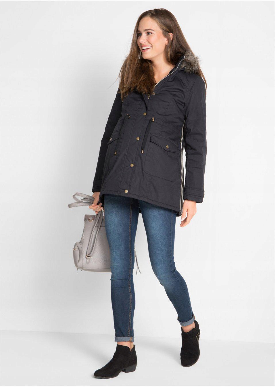 Bonprix xvp PARKA CIĄŻOWA 42 Kaptur z kapturem