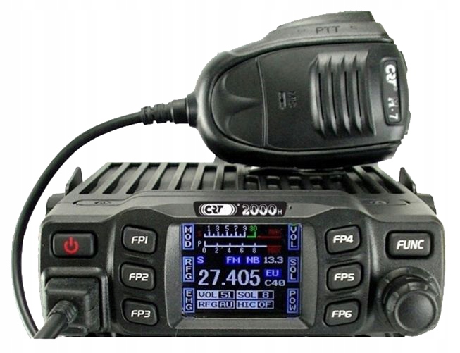 Radio Cb Crt 2000H LCD 12V Am/fm Asq Ctcss Dcs Export