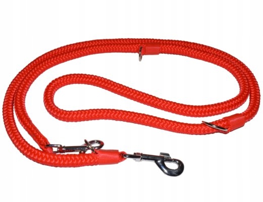 dino vodítko s provázkem 10 mm/300 cm červená