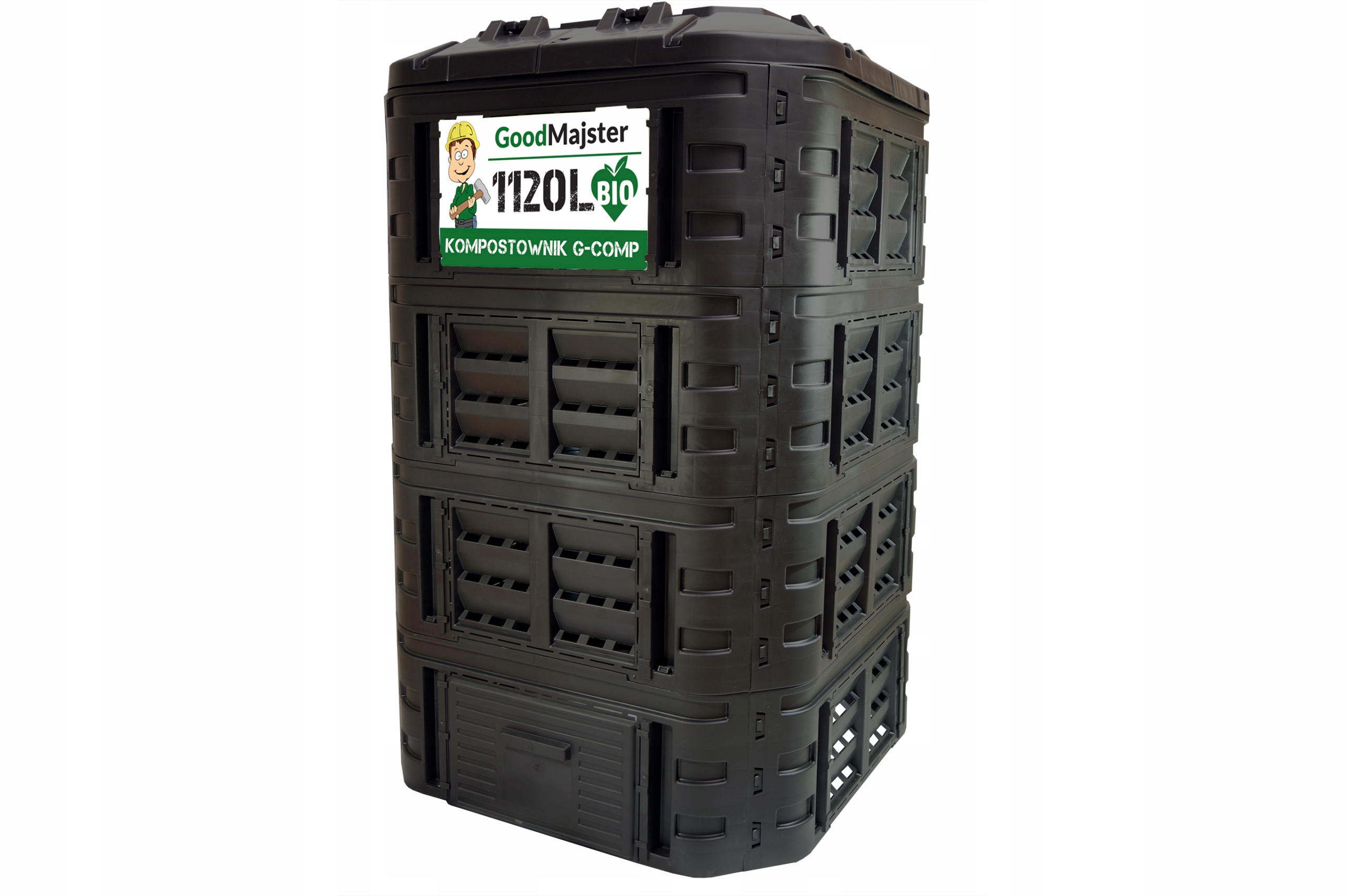 KOMPOSTOWNIK MODUŁOWY 1120L CZARNY G-COMP POLSKI Producent GoodMajster