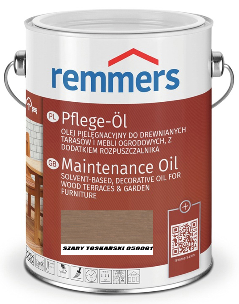 OLEJ DO IMPREGNACJI DESEK TARAS 2,5L SZARY TOSKAN Zastosowanie Meble ogrodowe Tarasy drewniane