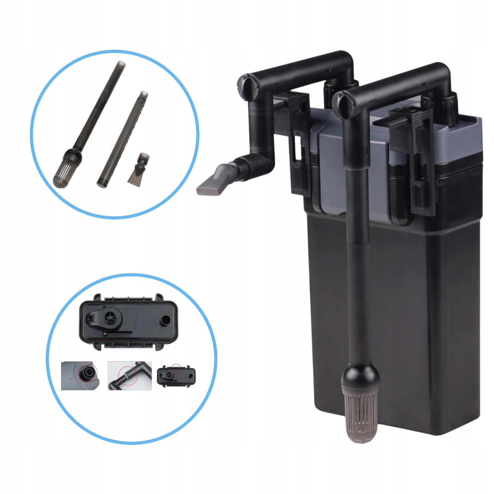 Kompaktowy Filtr Kaskadowy 500l/h z Regulacją SunSun HBL-803 do akwarium