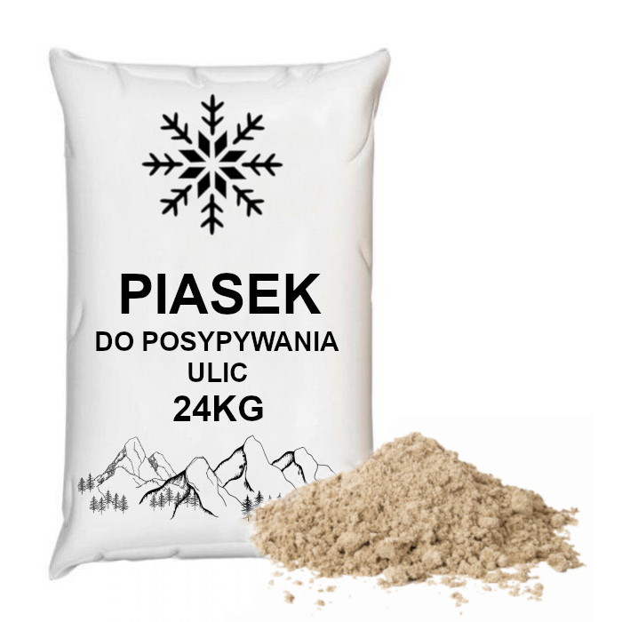 

Piasek do posypywania Dróg ulic worek 24KG Zima