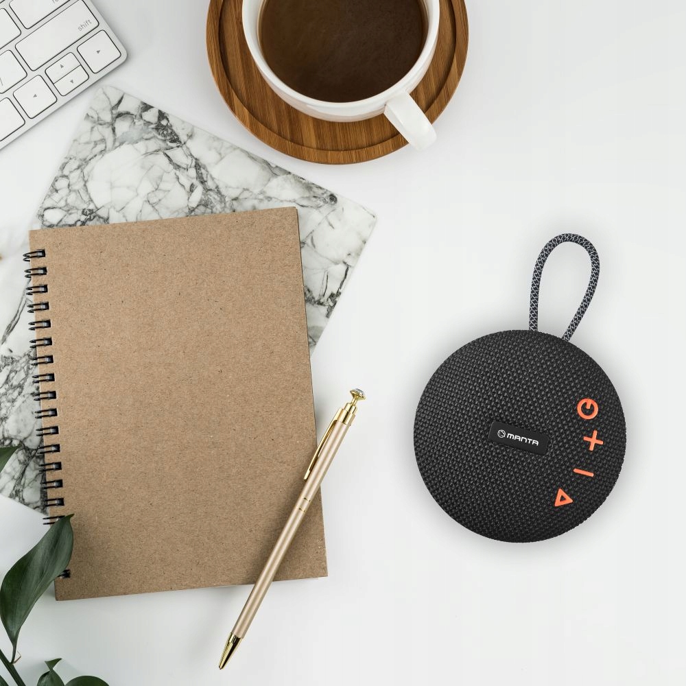 Głośnik przenośny Bluetooth Manta SPK02GO mały Radio FM TWS 15W 15h microSD Model SPK02GO