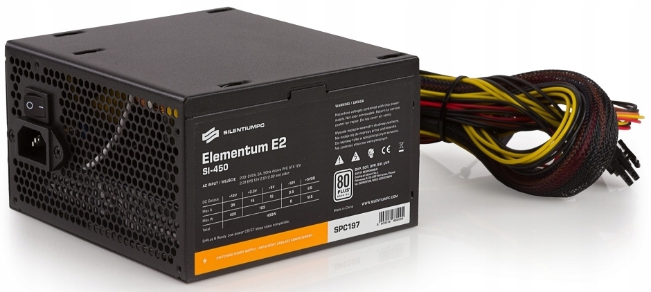 Napájecí zdroj SilentiumPC Elementum E2 Si 450W 80 Plus