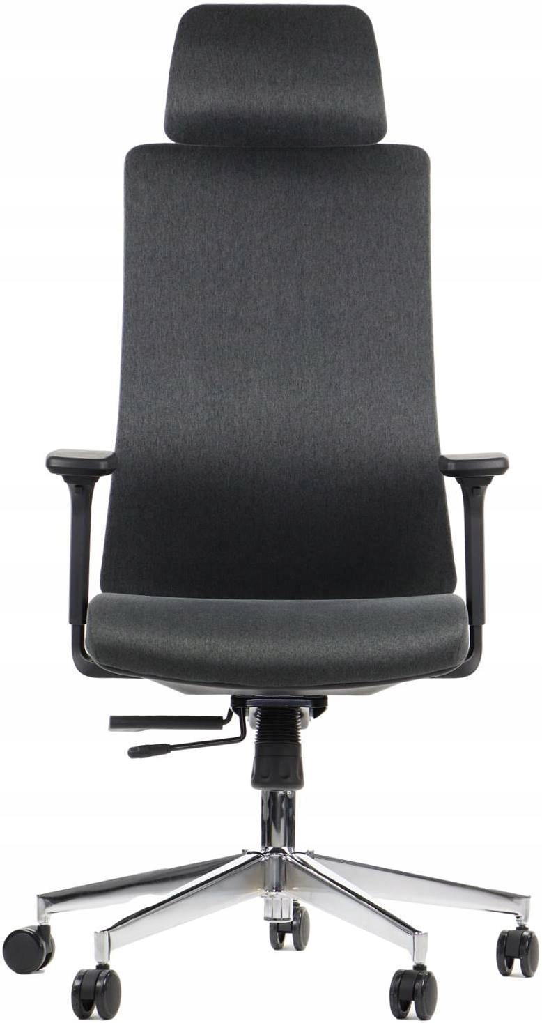 Fotel Ergonomiczny Ergont 2 do Biura Szary Krzesło obrotowe komfortowe