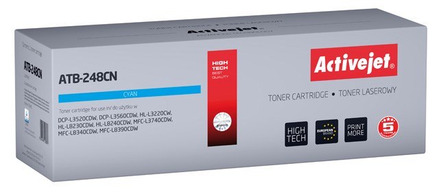Activejet ATB-248CN Toner (zamiennik Brother TN248C; Supreme; 1000 stron; n