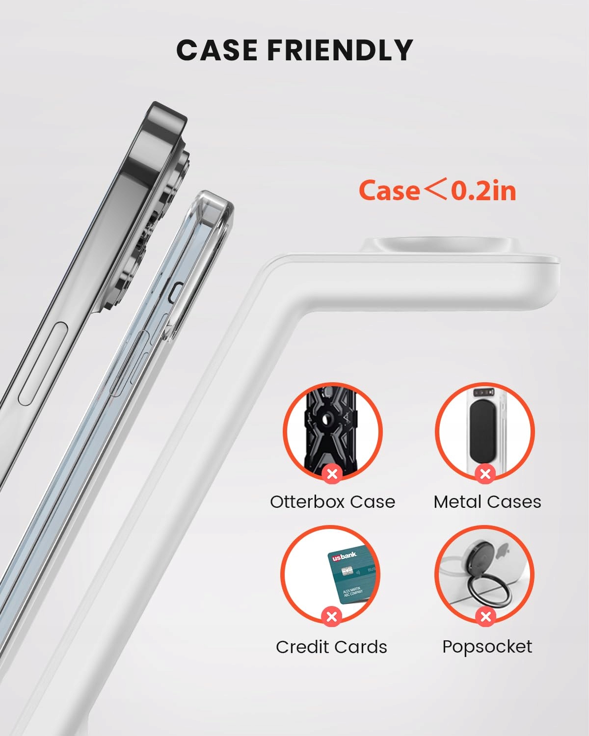 GEEKERA Ładowarka Bezprzewodowa 3w1 iPhone Apple Watch AirPods Biała — miniatura 4