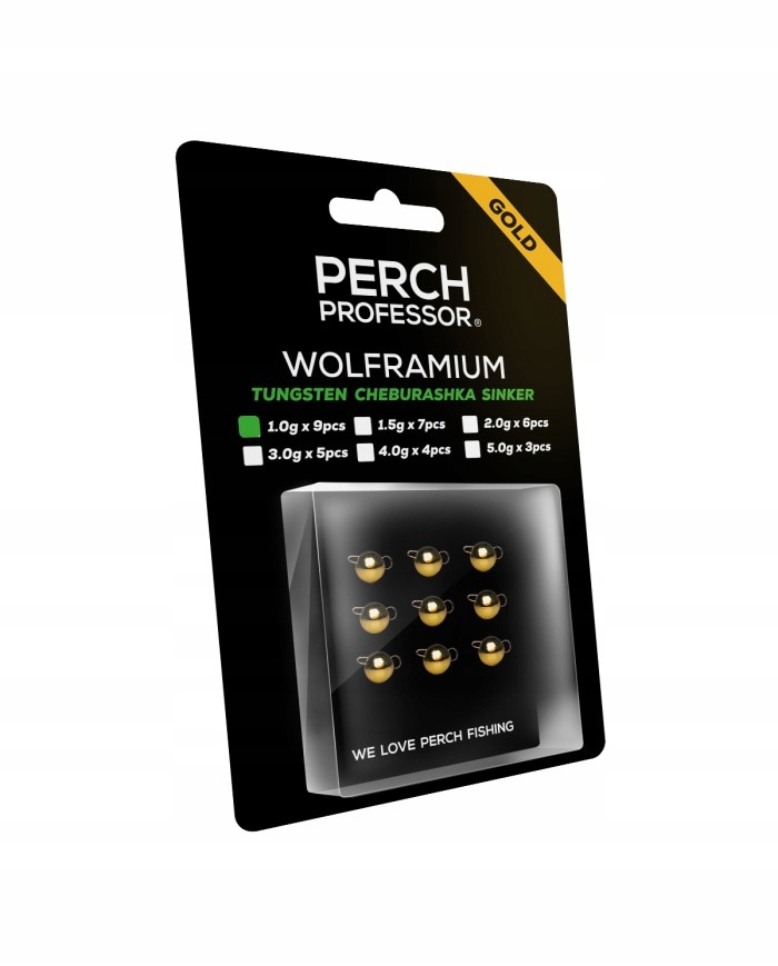 Perch Professor czeburaszka wolframowa gold 1.5g 7szt
