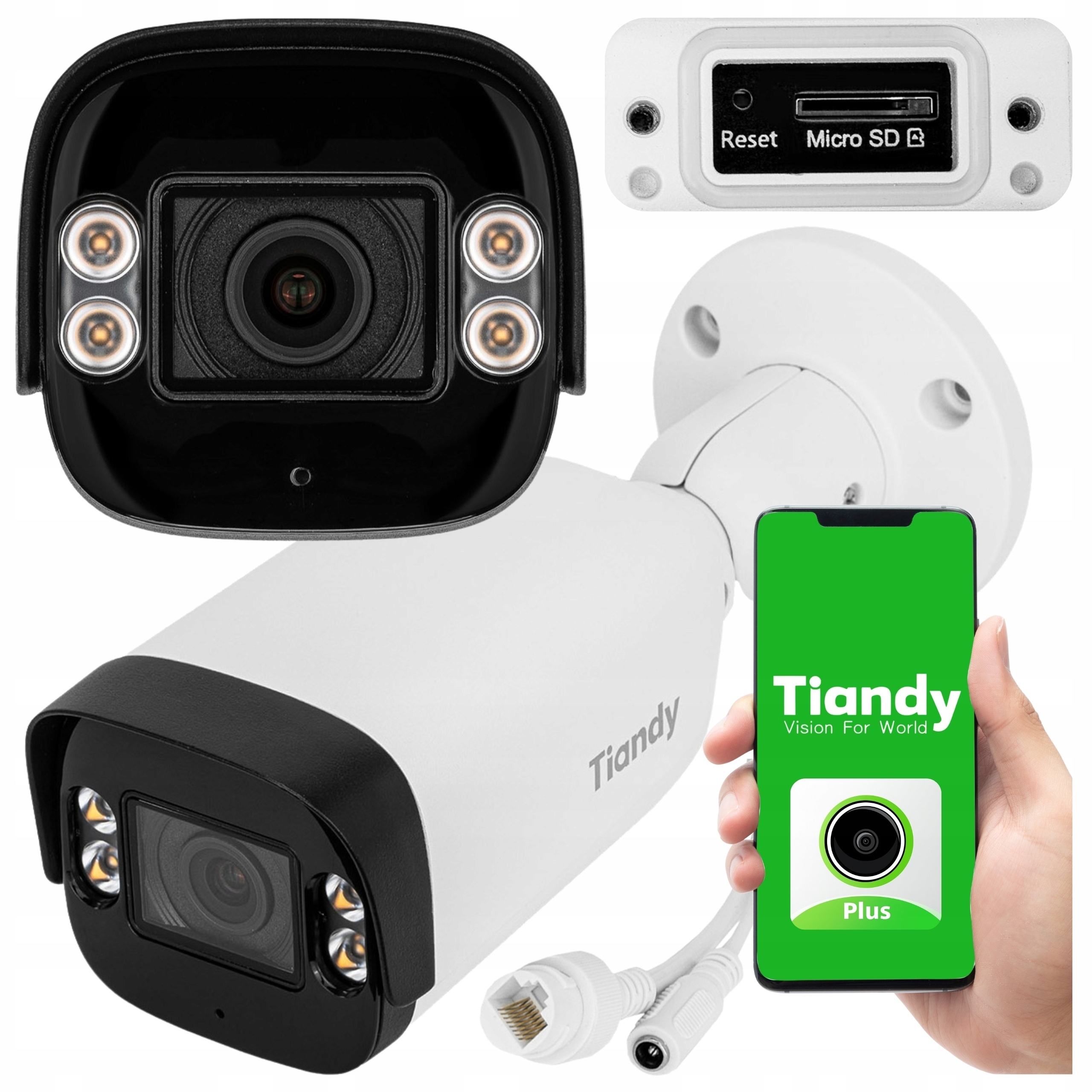 Ip kamera Tiandy TC-C34UV SPEC:W/E/Y/M/S/4MM 4Mpx PoE Led Ir Sd Aplikace