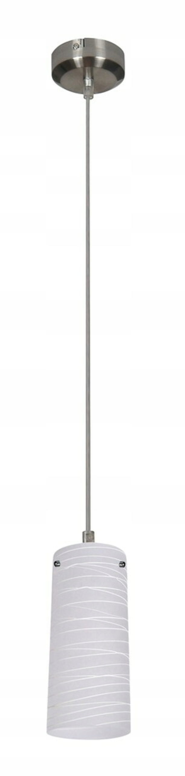 Rabalux Aurel 6337 závěsné svítidlo E27 satén chrom/bílé sklo, výška 1100 m