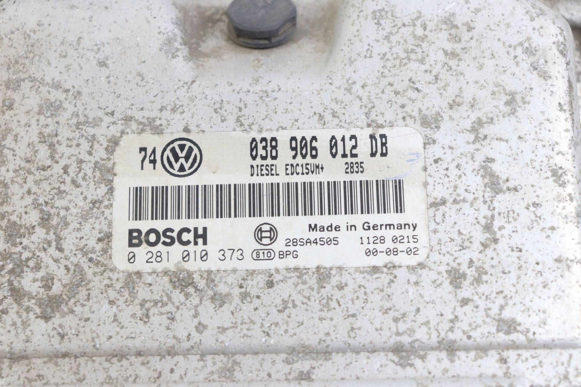 VW GOLF IV BORA module control unit of the engine 1.9 TDI 038906012DB 0281010373