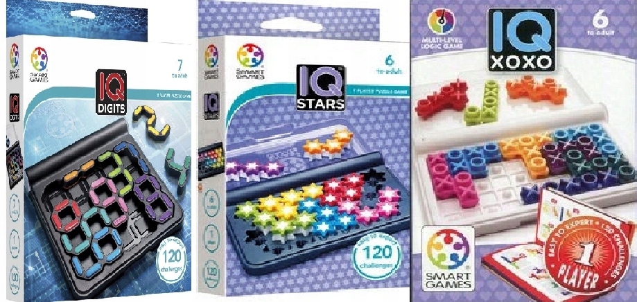 Smart Games Iq Digits Iq Stars Iq Xoxo