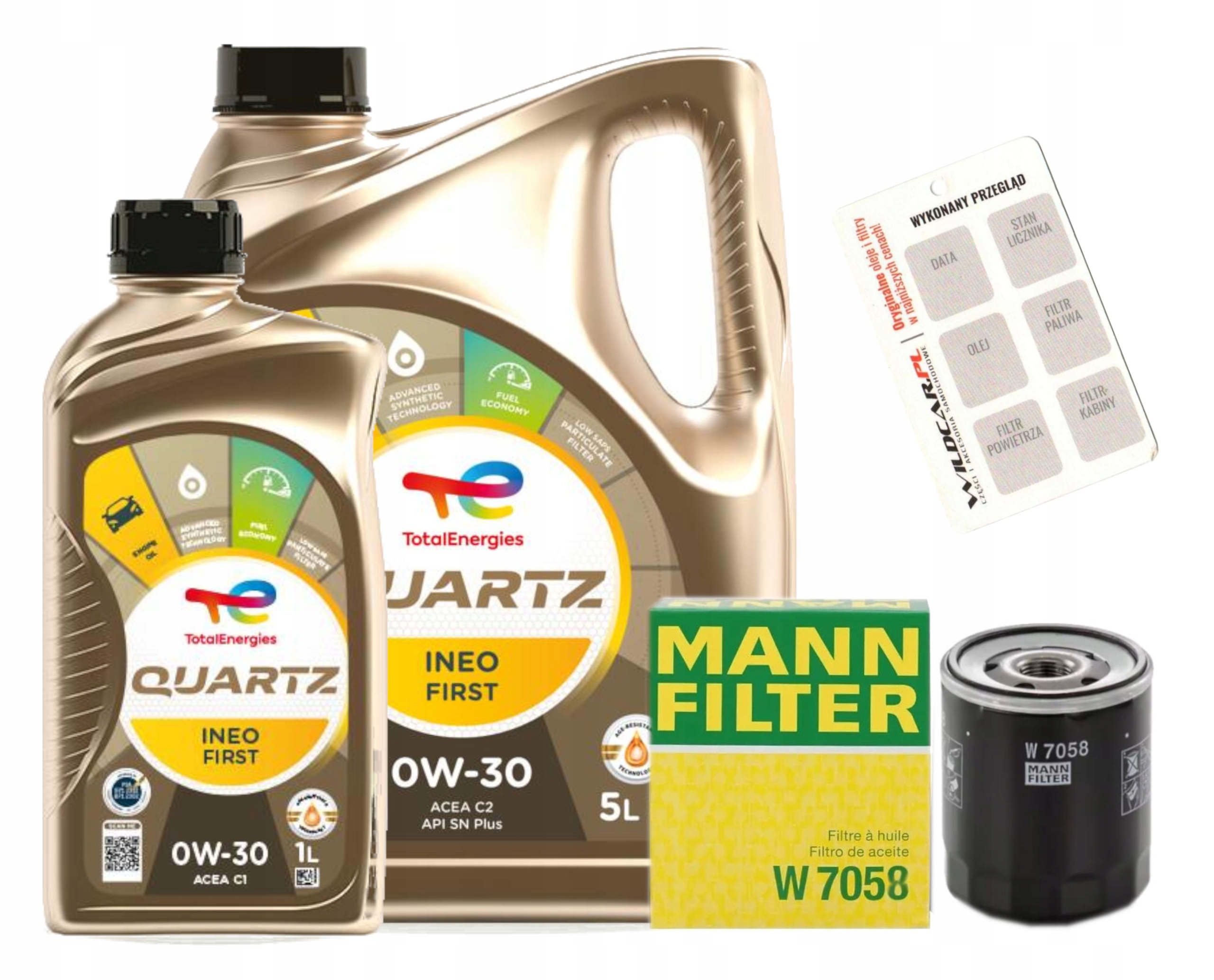 Filter Mann W7058 olej 0w30 Total Ineo Peugeot 3008 308 508 2.0 BlueHDi