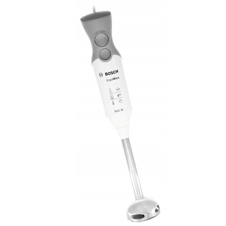 BOSCH Blender Ręczny ErgoMixx 600W Stalowy Nóż 2 Prędkości Biało-Szary — miniatura 15