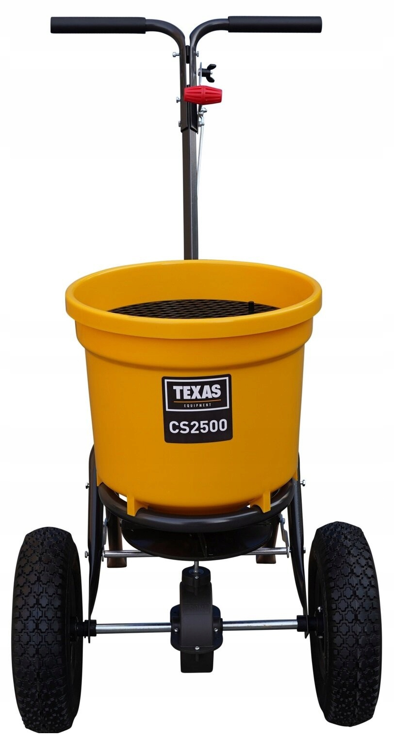 TEXAS CS2500 SIEWNIK ROZSIEWACZ ROZRZUTNIK NAWOZÓW NASION SOLI PIASKU 25kg Marka Texas