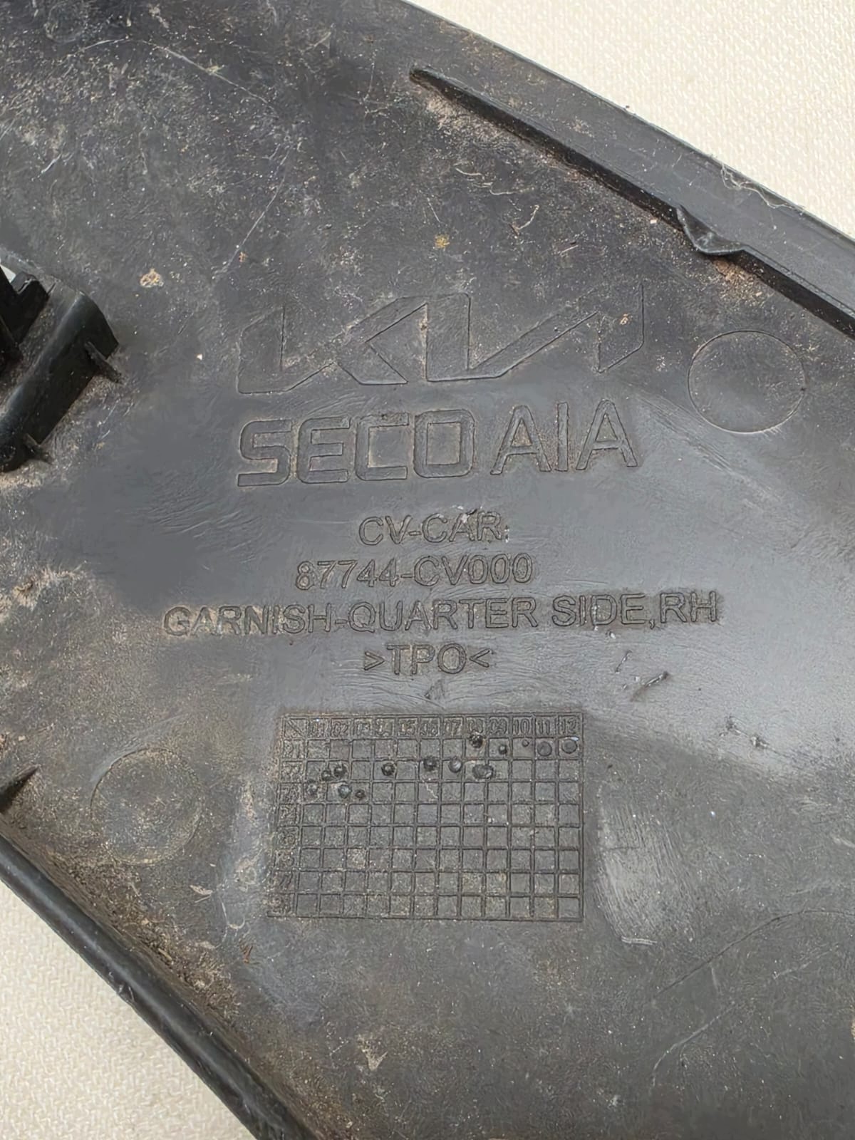 KIA EV6 21-> moulding cap right rear part