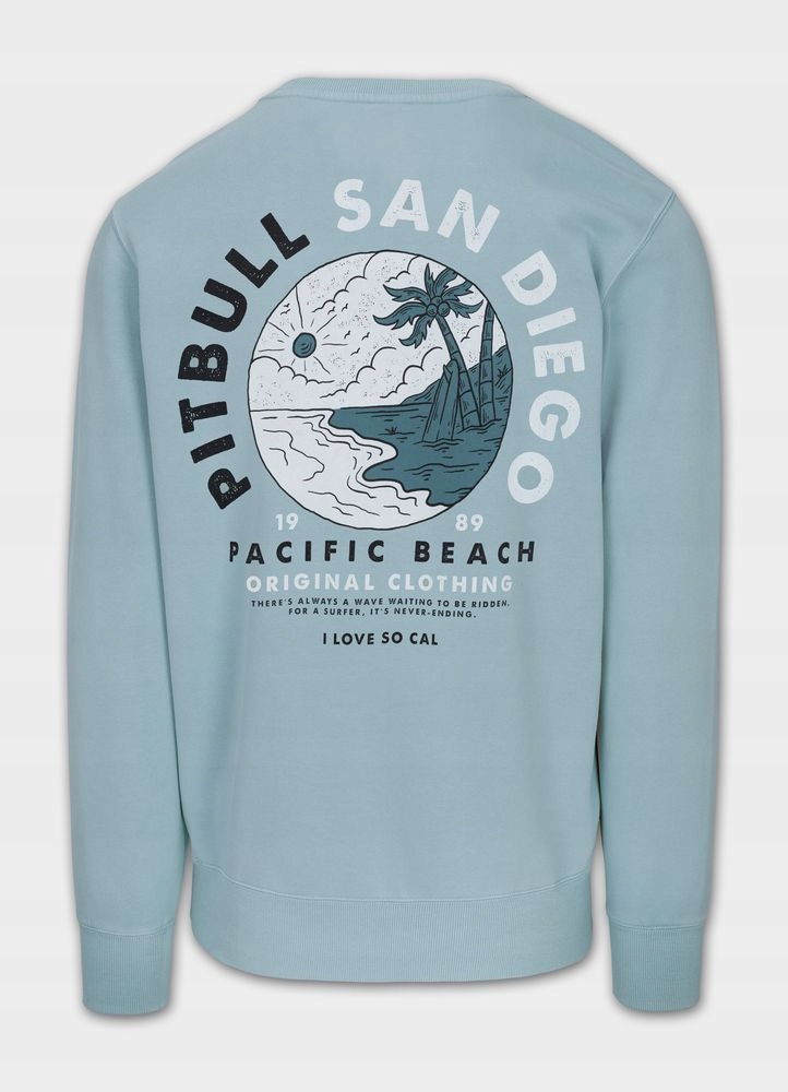 Pánská Mikina bez kapuce Pitbull Crewneck Planetsurf Mikina s potiskem
