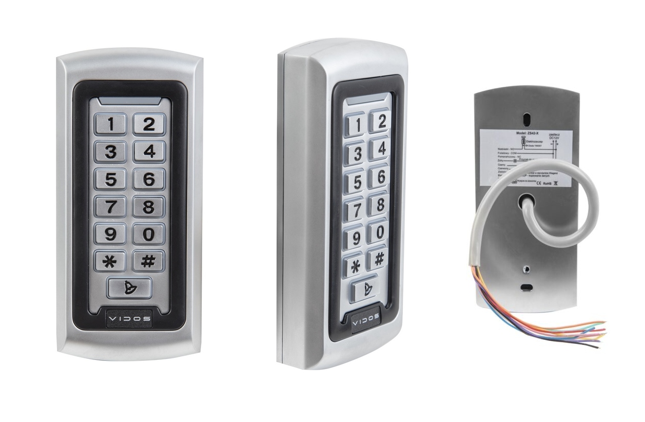 Zamek szyfrowy Vidos ZS42-X WiFi działa z aplikacją Tuya, wbudowany czytnik