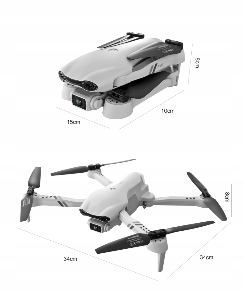 DRONE F10 KAMEROS 4K WIFI HD ŽAISLAS ZAWIS 2000m F10 modelis