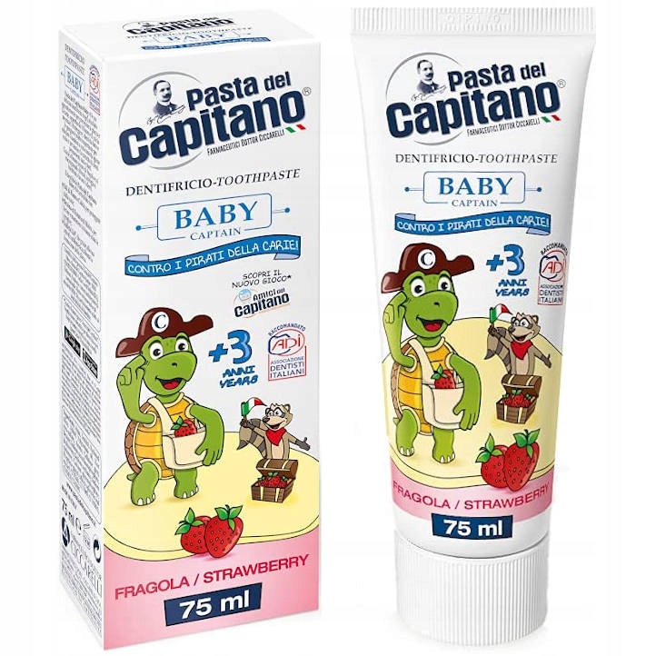 

Pasta Del Capitano Dla Dzieci +3 Truskawka 75ML