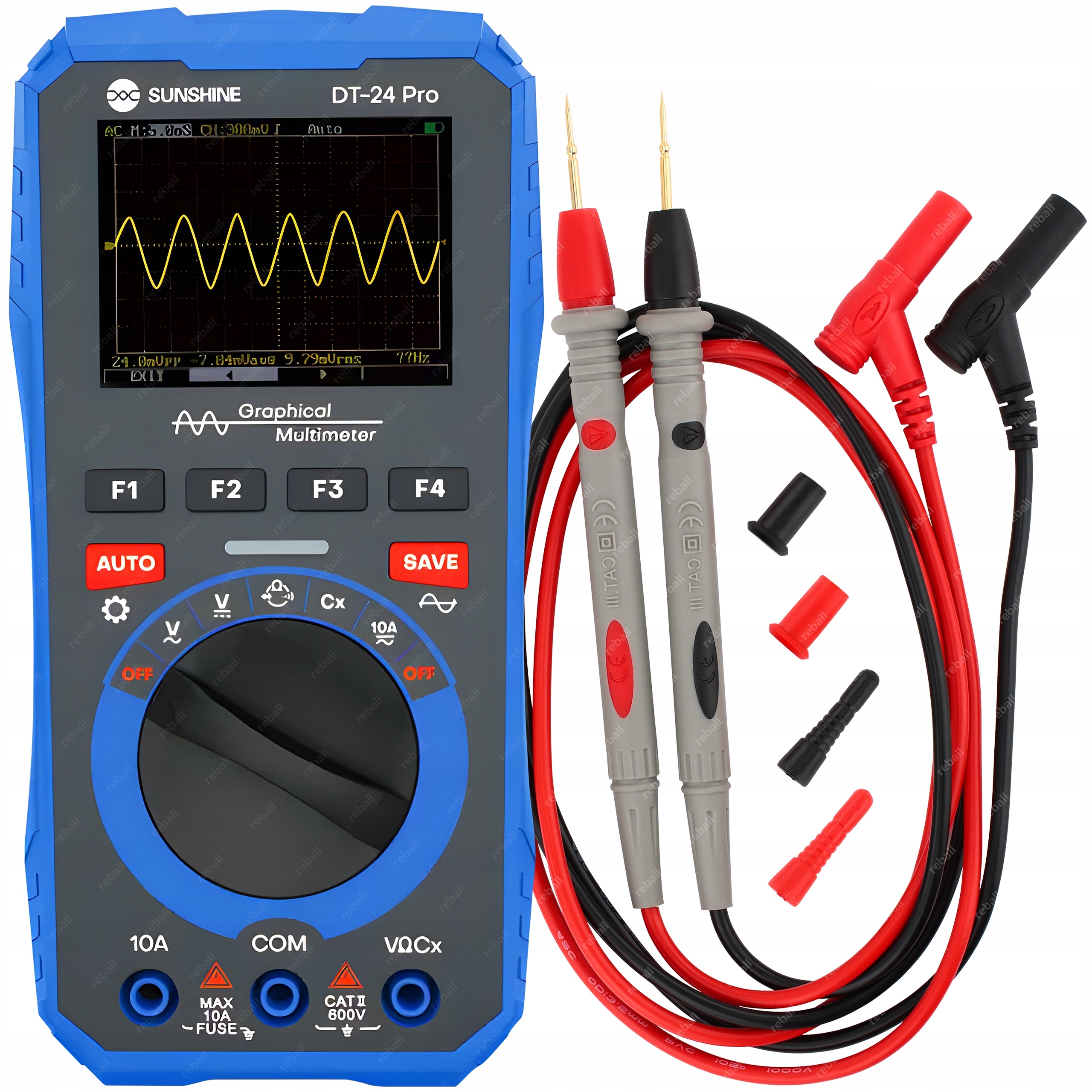 Digitálny Osciloskop Multimetr Univerzálny Merač Prúdu Sunshine DT-24 Pro