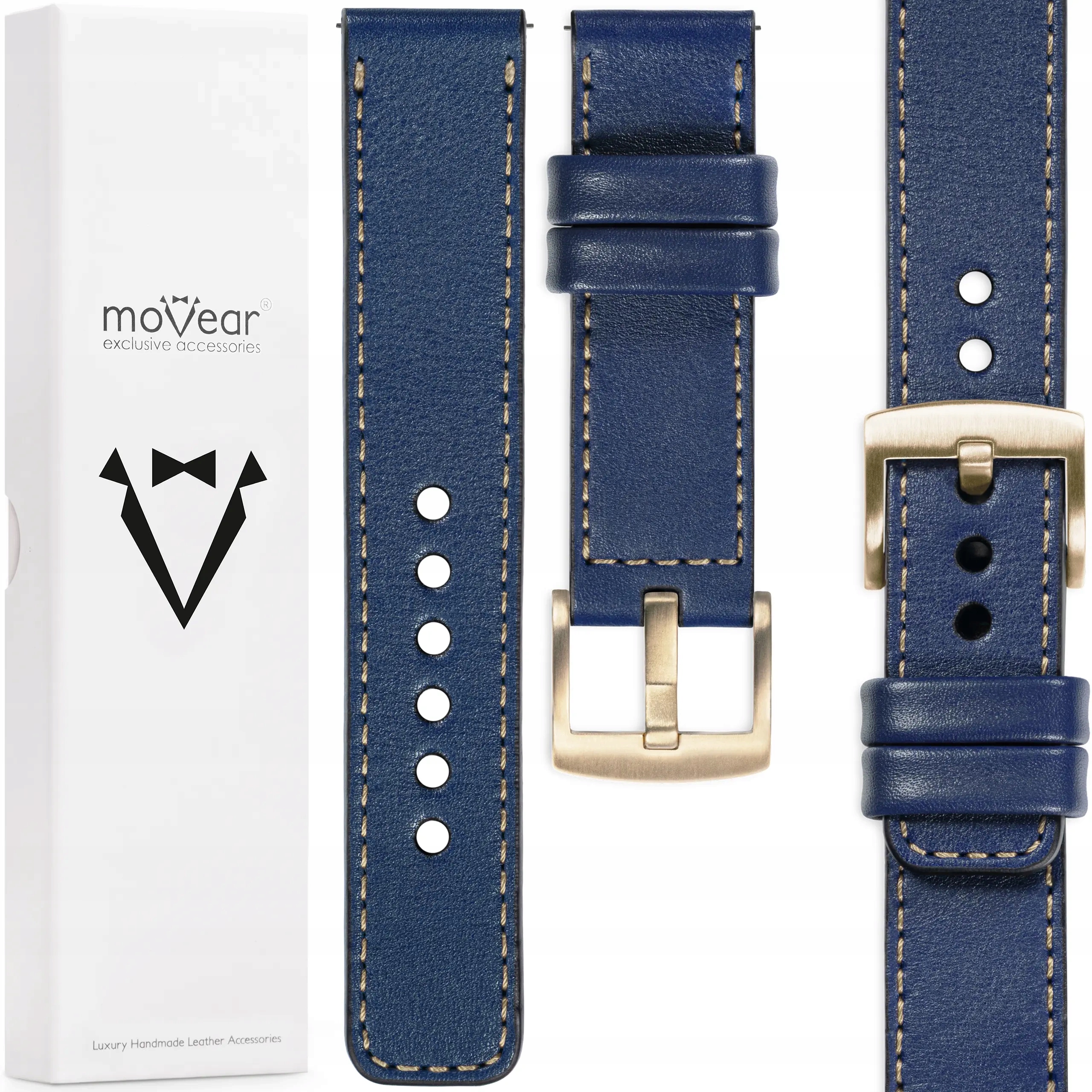 Kožený řemínek 18 mm pro Huawei Watch Gt 5 4 Pro 42/41 mm Exkluzivní Movear