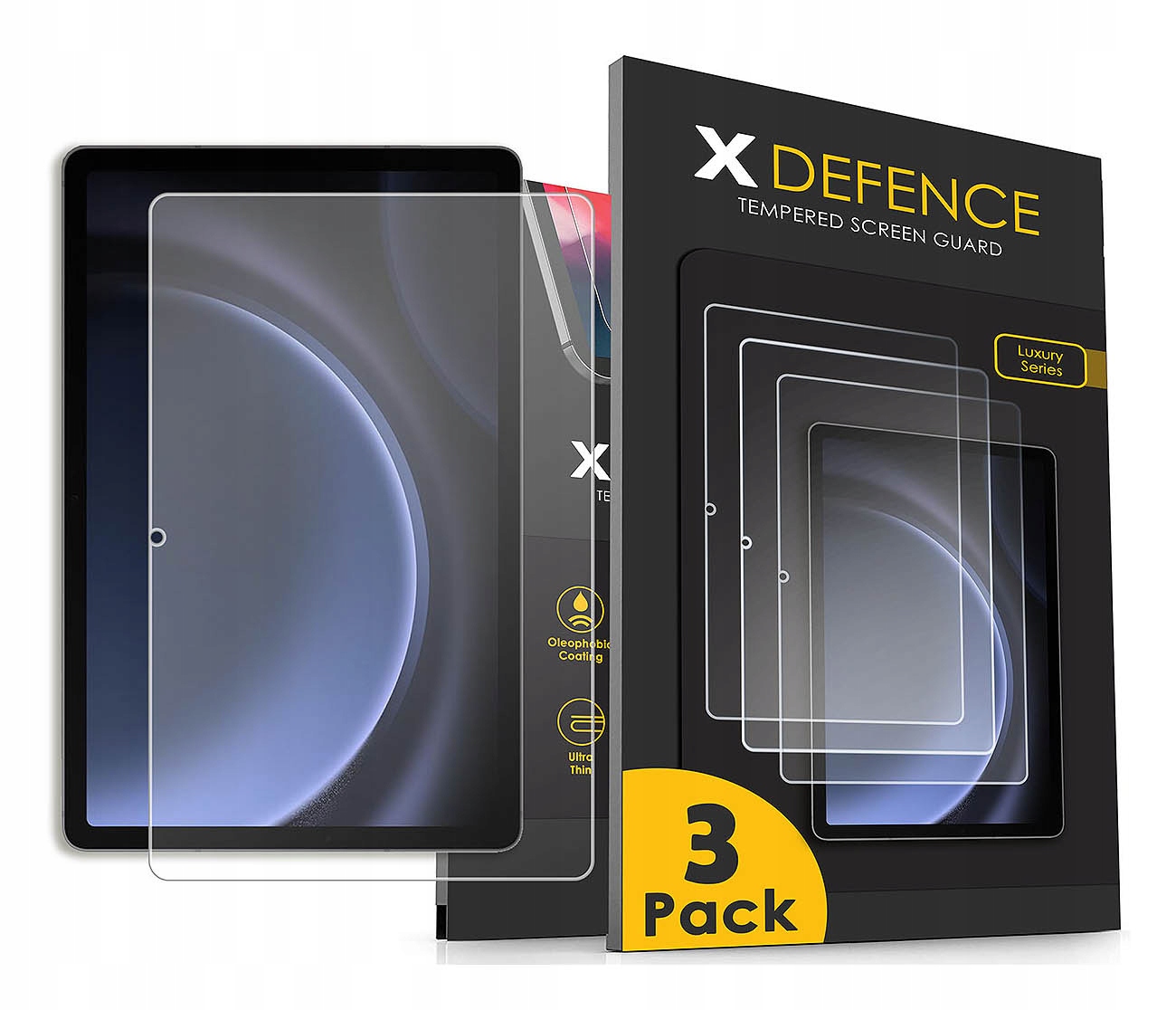 3x Szkło Ochronne Do Samsung Galaxy Tab S9 Fe S9 S8 Hybrydowe Szybka Jakość