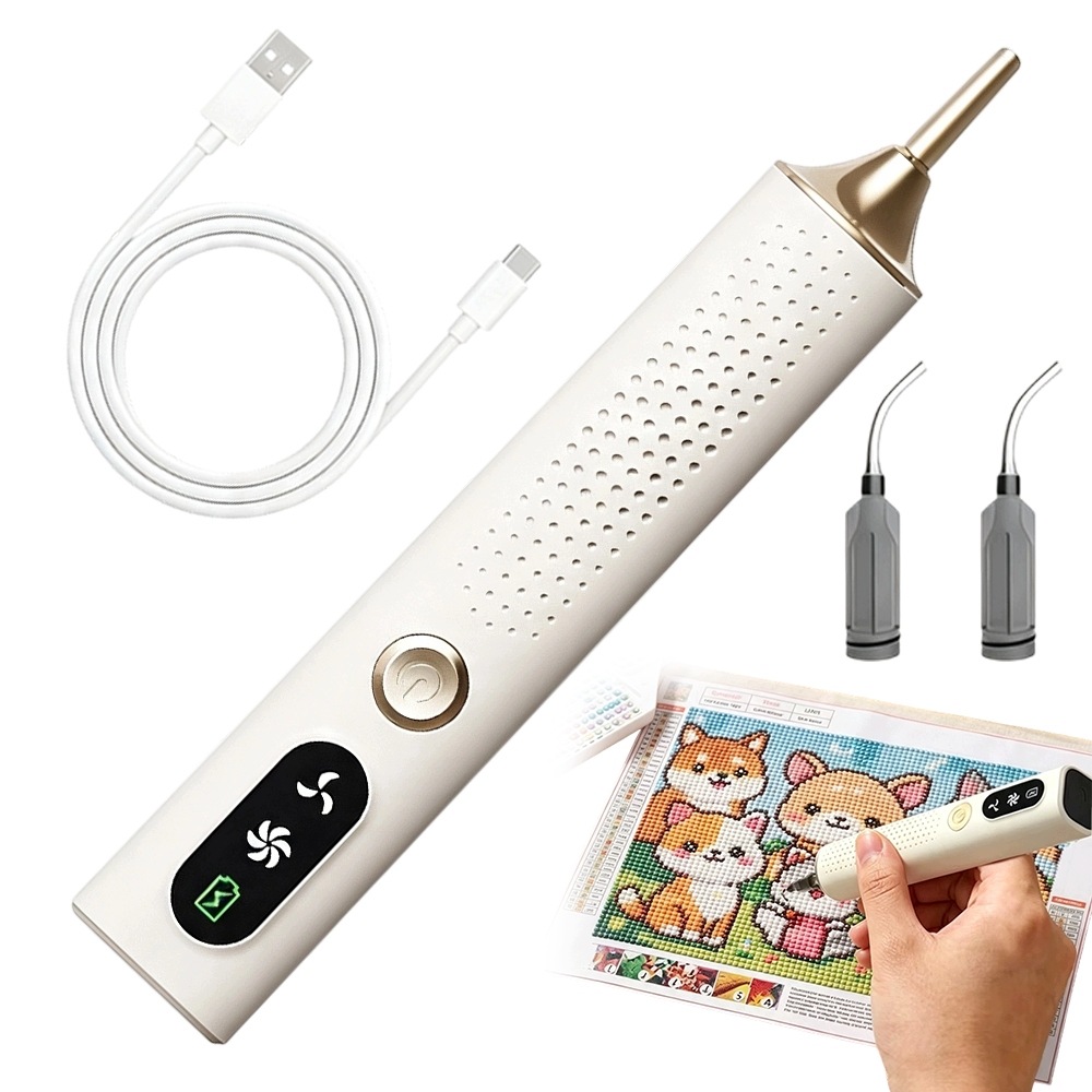 Diamantová Výšivka Sada Pen Typu C Rychlé Nabíjení 2 Režimy Suction Tiché