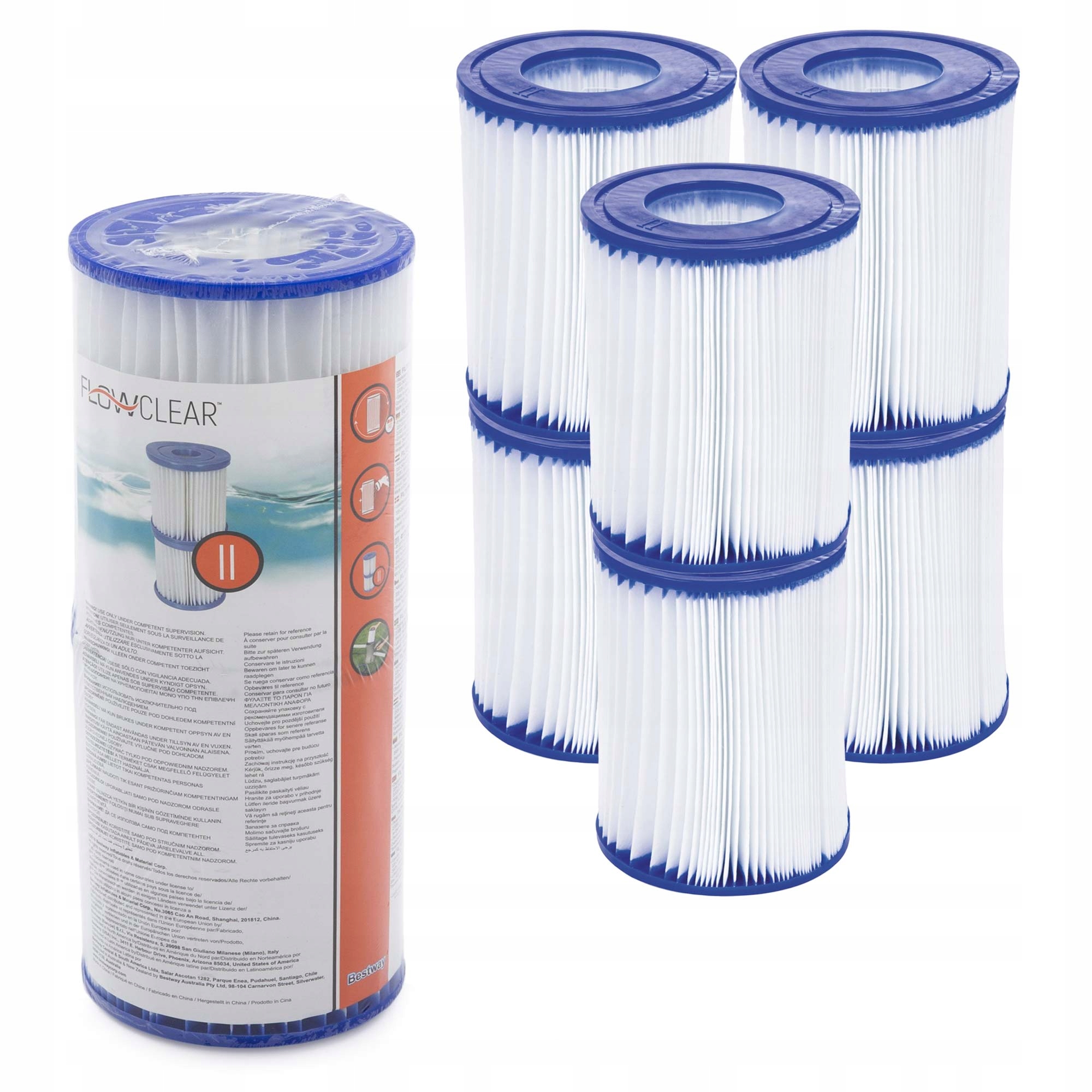 

Filtr Do Pompy Basenu Bestway 58094 Typ II 6 szt.