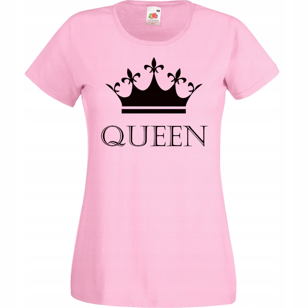 

Koszulka queen królowa dla par M różowa
