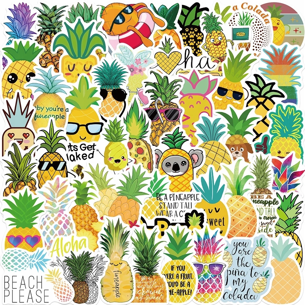 

Naklejki Na Laptop Sticker Bomb MIX Ananas 50 szt