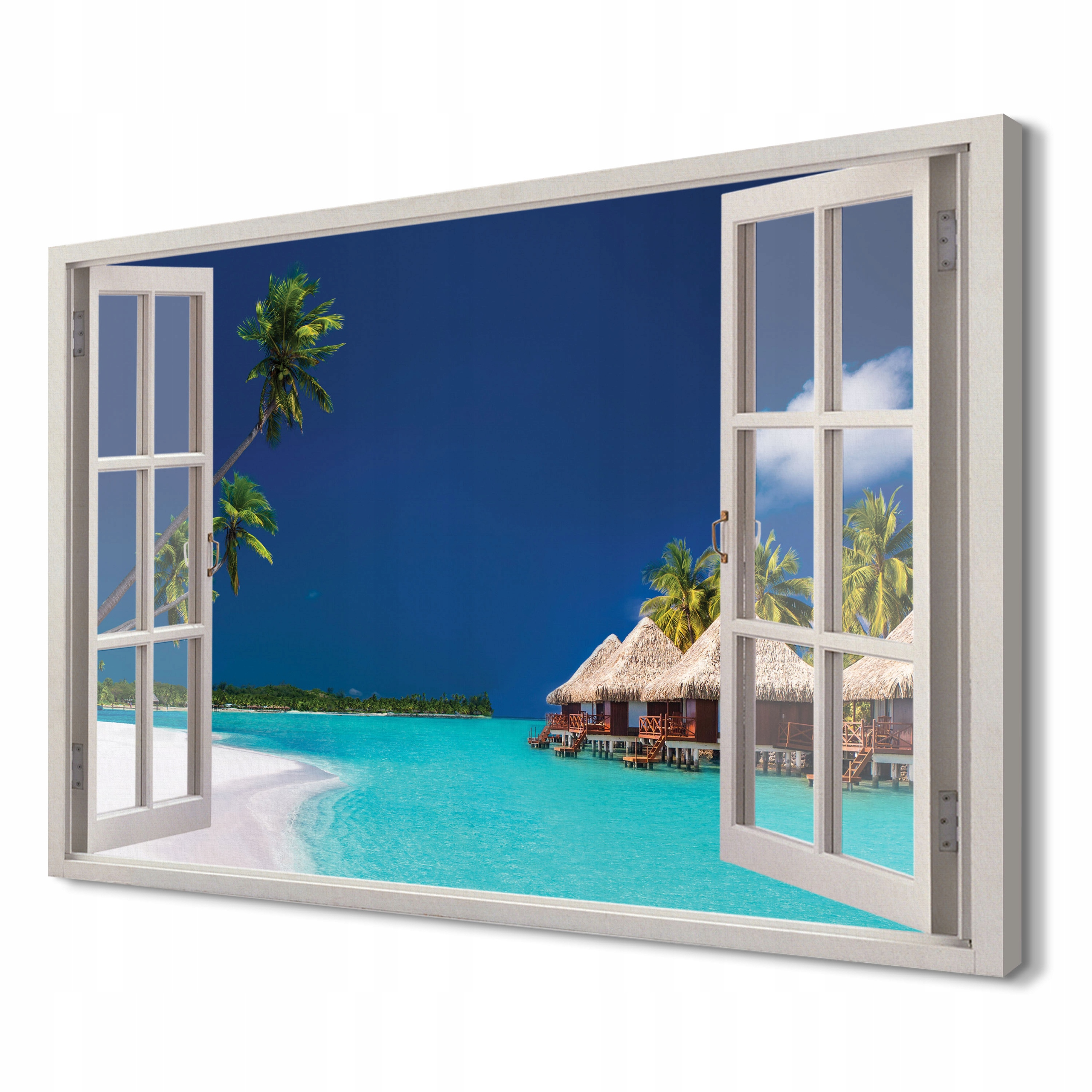 

Plaża Palmy Foto obraz na płótnie 120x80 na ścianę