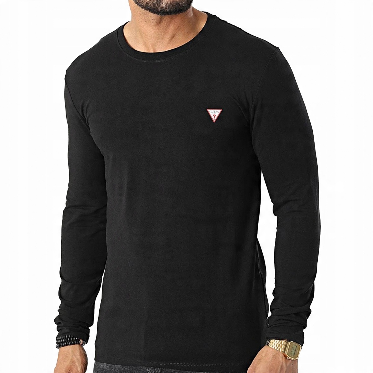 

Guess koszulka męska longsleeve czarna logo M