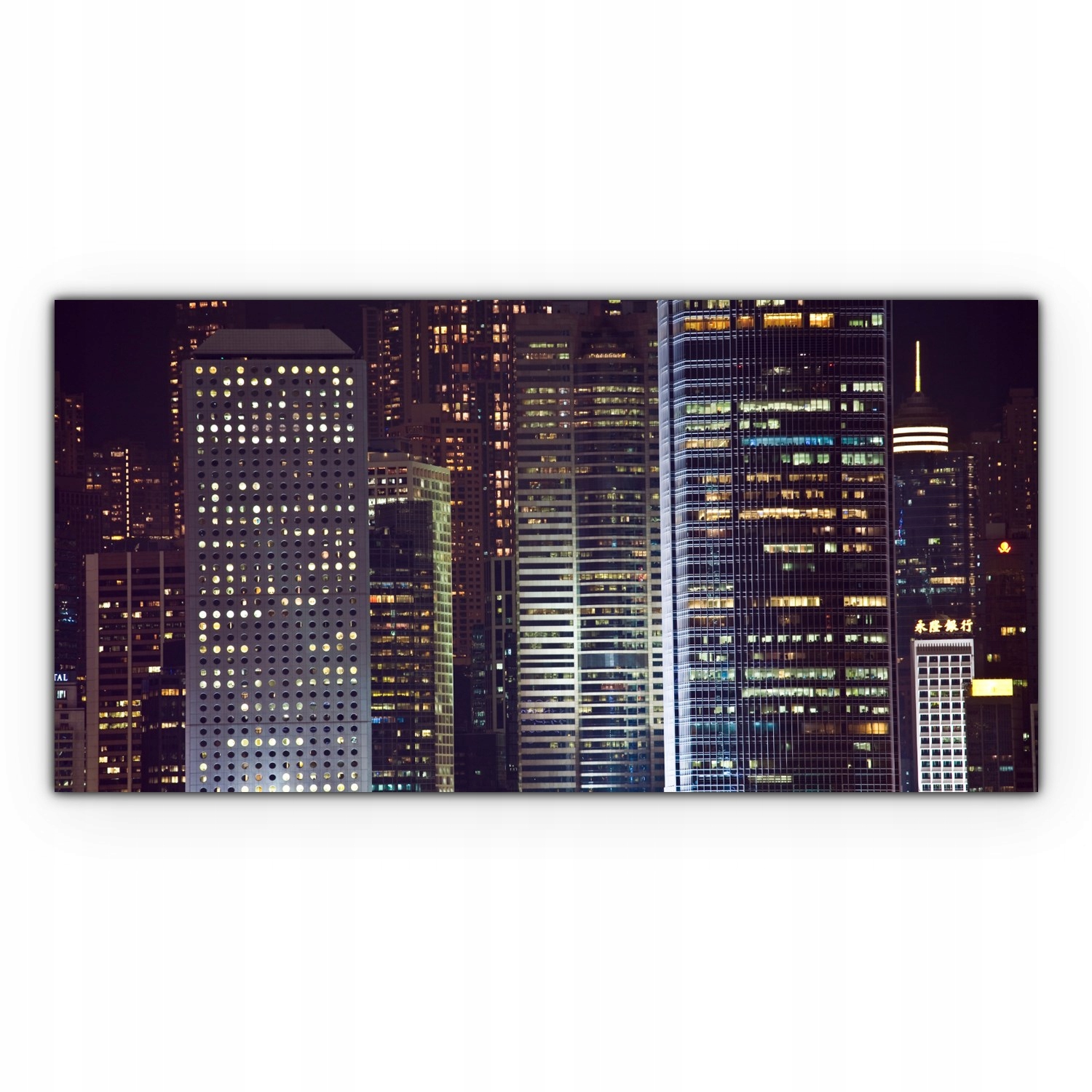 

Canvas na ramie na ścianę 140x70 Hong Kong Miasto